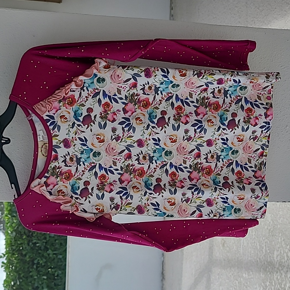 NWT Cheeky Plum 12y swim rashguard